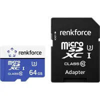 Renkforce RFEmSD64 microSDXC-Karte 64 GB A1 Application Performance Class, v30