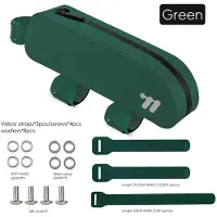 StarTech.com Fahrrad Rahmentasche - Oberrohr / Unterrohr Tasche - Wasserdichtes TPU - 0,7 l Stauraum - Für MTB und Rennrad - 22x6x5 cm - Grün