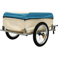 StarTech.com Fahrradanhänger - Lastenanhänger - 80 kg Traglast - Faltbar - Wasserdichte PVC-Tasche - Reflektorstreifen - Für 61–66 cm Fahrradreifen - Weiß