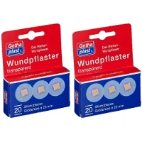 Gothaplast Wundpflaster 2,2 cm transparent 2x 2x20 St Pflaster