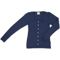 Engel - Damen Cardigan Feinripp - Wolljacke Gr 42/44 blau