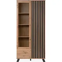 Finori Medan 52A Vitrine Holzwerkstoff Artisan Oak/Anthrazit