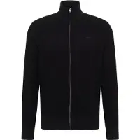 Mustang Sweatshirt "Strickjacke Style Escondido 1er Pack", Herren, Gr. M, schwarz, Sweatshirts Sweatshirt