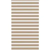 vidaXL Doppelrollo Sandbraun 130x200 cm Stoffbreite 125,9 cm Polyester