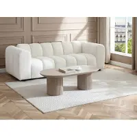 Vente-unique Couchtisch aus MDF - Taupe - LORIMILA