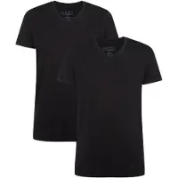 Bamboo Basics T-Shirt "T-Shirt VELO 2er Pack", Herren, Gr. XXL, schwarz, Obermaterial: 68% Viskose CV. 28% Baumwolle CO. 4% Elasthan EL., Shirts T-Shirt