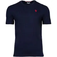 U.s. polo assn. Herren Basic T-Shirt mit Marken-Stickerei Baumwoll-Shirt US40 154 035 002387 171 Navy
