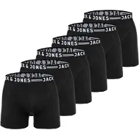 Jack & Jones JACK&JONES Herren Boxer Shorts, 6er Pack - SENSE TRUNKS, Baumwoll-Stretch