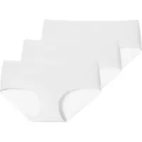 Schiesser Damen Panty, 3er Pack - Invisible Cotton, Nahtlos, Vorteilspack