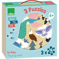 Vilac Puzzlespiel - 3x16 - Teile Teile - In der Luft, im Wasser - - One Size - Puzzlespiele