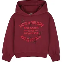 Zadig & Voltaire Kapuzenpullover - Karmesinrot m. Pailletten - - 14 Jahre (164) - Kapuzenpullover