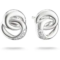 Thomas Sabo Paar Ohrstecker "Together Ohrstecker silbern", silber (silberfarben, kristallweiß, kristallweiß), Ohrringe, Damen, Silber 925 (recycelt), Paar Ohrstecker, mit Zirkonia (synth.)