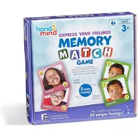 Learning Resources hand2mind - Express Your Feelings - Memory-Spiel - Emotionskarten f r Kinder - Zuordnungskartenspiel - Aktivit ten zum sozial-emotionalen Lernen