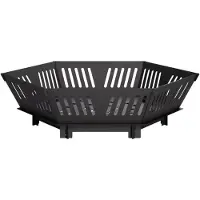 vidaXL Feuerstelle Schwarz 60 x 60 x 18 cm Stahl