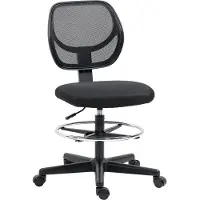 Vinsetto Zeichenstuhl, Ergonomischer Drehstuhl, Höhenverstellbarer Bürostuhl