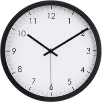 Amazon Basics A. Basics Klassische 30 cm Leicht Ablesbare Lautlose Batteriebetriebene Runde Wa