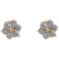 Alisia - Gold-plated stud earrings with jadeite AL4949.01.073