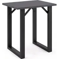 VCM Bartisch "Holz Bartisch Stehtisch Tisch Tresen Xona 80x50 cm", schwarz (schwarz, anthrazit), B:80cm T:50cm, Tische, Bartisch