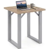 VCM Bartisch "Holz Bartisch Stehtisch Tisch Tresen Xona 80x50 cm", braun (silber, sonoma, eiche), B:80cm T:50cm, Tische, Bartisch