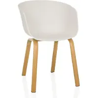 Hjh LIVING Schalenstuhl OSLO W Kunststoff Esszimmerstuhl Küchenstuhl, Pflegeleichter Stuhl mit Schalensitz
