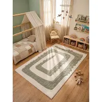 KADIMA DESIGN Kinderteppich Kurzflor Creme 200x290 cm - VELT