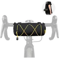 Sonstiges Fahrrad Lenkertasche Vordertasche mit Schultergurt 2.4L Schwarz-Gelb 900D Polyester