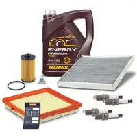 BESTPRICE Inspektionspaket Set C + 5l 5W-30 Motoröl [Hersteller-Nr. 41846683] für Opel, Vauxhall