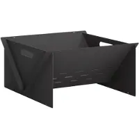 vidaXL Feuerstelle Schwarz 40 x 40 x 20 cm Stahl