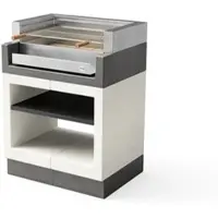MAESTRO FERRETERO MF - Einbaugrill für Holz und Holzkohle, Modell KITAWAY GRILL, Edelstahl (grau/weiß - 84 x 63 x 115 cm) REF: T00977