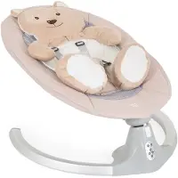 Moni Babywippe elektrische Ari Bär Melodien, Fernbedienung, Teddy-Bär Pad, Timer beige