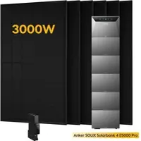Anker SOLIX Solarbank 4 E5000 Pro, mit 6 x 500 Bifaziale Solarmodule, by Powerness - 30kWh / 1x Smart Meter Gen 2 / Selbstabholung