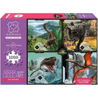 Sonstige Verlage Puzzle Jurassic World 1000 Teile 68x49cm mit Spiel, App, 4 Postern und Aufbewahrungsbeuteln