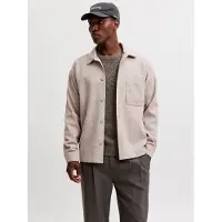 Jack & Jones Langarmhemd "JJEREGENT OVERSHIRT LS SN" Polyester, relaxed fit