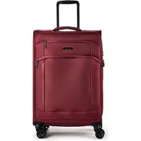 D & n lederwaren D&N Travel Line 9804 - 4-Rollen-Trolley M 68 cm erw. (dark red)