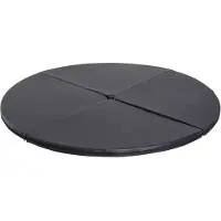 HOMCOM Tanzstangenmatte, Ø 150cm Stangentanz Schutzmatte, 5 cm dick faltbar