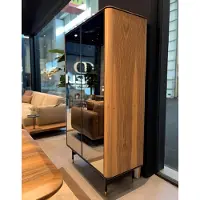 AEA Vitrinen Glas Bar Schrank Haus Schränke Wand Regal Holz Wohnzimmer
