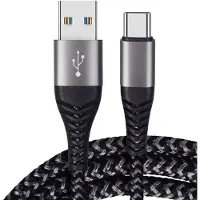 INF 60W USB-C Schnellladekabel 2er-Pack, Nylon Geflochten USB zu Typ-C Kabel 2 m