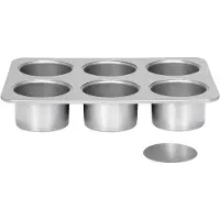 Patisse Käsekuchenform Mini 8 cm Stahl silber