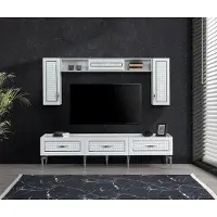AEA Wohnzimmer Wohnwand Hochglanz Wohnwände Schrank Moderne Möbel 3tlg