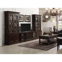 AEA Wohnzimmer Set 2x Vitrine TV Ständer CouchtischSet Wohnmöbel Modern