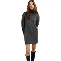 Pepe Jeans für Damen. PL9537915 Kleid Arika dunkelgrau (S), Lässig, Polyester, Langarm