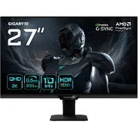 Gigabyte G27Q20T Gaming Monitor Flat, 68,5 cm (27), 2560 x 1440 QHD, IPS, 0,5 ms, neigbar, HDMI, DP, USB, schwarz