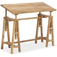vidaXL Zeichentisch Mangoholz Massiv 116 x 50 x 76 cm