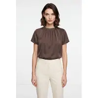s.Oliver Black Label Kurzarmbluse Sommerbluse mit Animal-Print