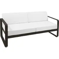 Fermob BELLEVIE 2-Sitzer-Sofa mit Sitzfläche aus gelochtem Aluminiumblech