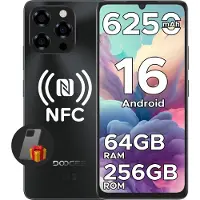 Doogee Note58 Pro Smartphone Handy, Android 16, 6,75" 90Hz, 6250mAh Akku, 64GB RAM+256GB ROM, 4G, 16MP, NFC, Fingerabdruck, ohne Vertrag