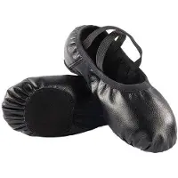 OEM Antislip-Tänzerinnen-Schuhe aus Wildleder mit atmungsaktiver Sohle, elastischer Ferse und 1 cm hohem Absatz