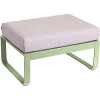 Fermob BELLEVIE 1-Sitzer-Polsterhocker mit Sitzfläche aus perforiertem Stahlblech