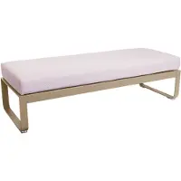 Fermob BELLEVIE 2-Sitzer-Polsterhocker mit Sitzfläche aus perforiertem Stahlblech