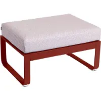 Fermob BELLEVIE 1-Sitzer-Polsterhocker mit Sitzfläche aus perforiertem Stahlblech